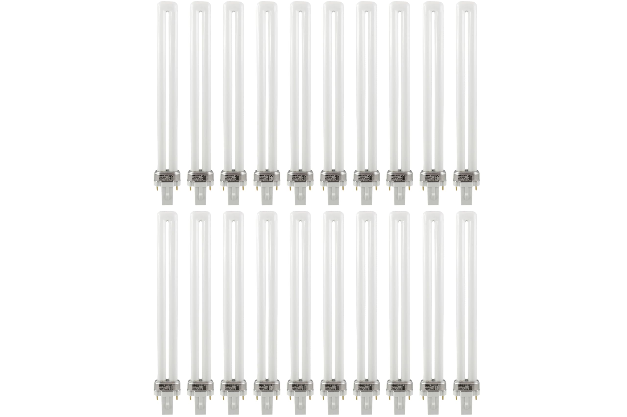 LEDVANCE Osram 11 Watt- Dulux S- G23- Fluorescent PLS-DS Lamp- Two pin- Cool White 6500K- Pack of 20-picture-31