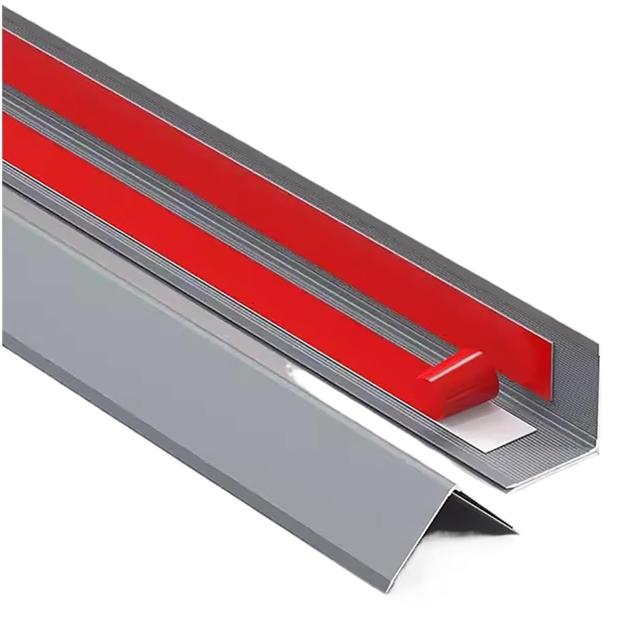 Guardia de la esquina de la pared de aluminio anodizado gris en forma L
