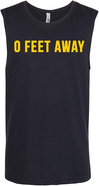 Zero Feet Away Grindr Gay Pride Muscle Cut Off Tank Top Shirt