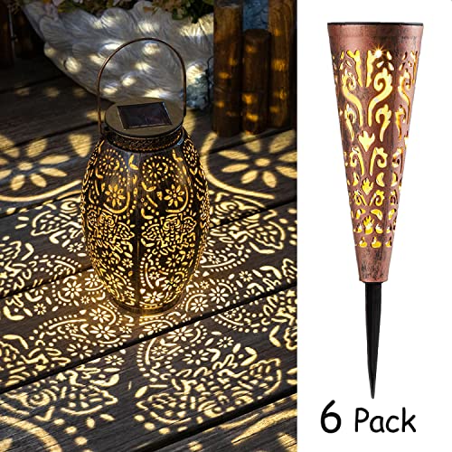 6Pack Solar Garden Lights+ 1Pack Solar Owl Lantern #TOP21