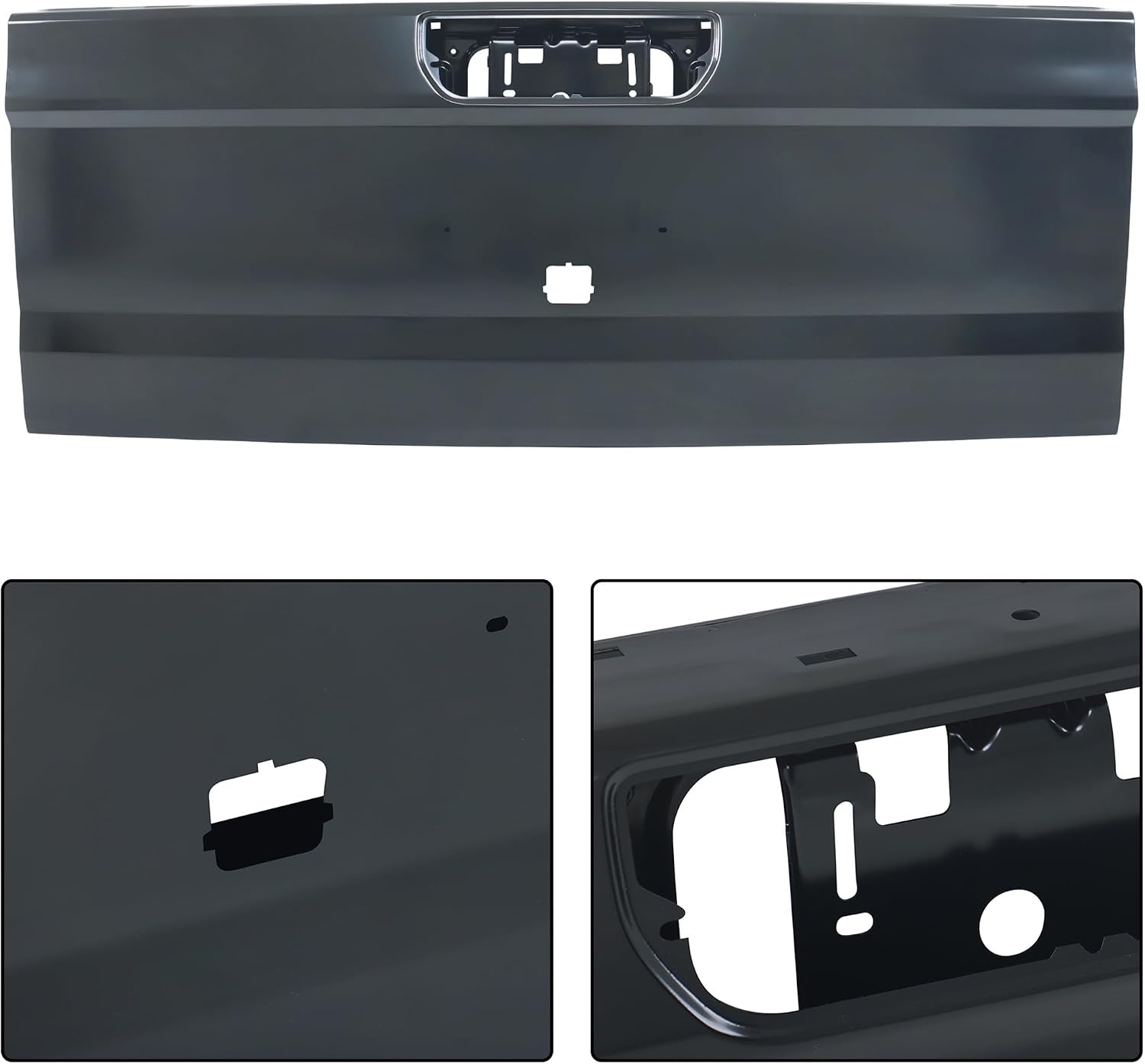 Tailgate Replacement for Gla-diator 2020 2021 2022 2023 Rear Tailgate Black Replacement for 68341633AA
