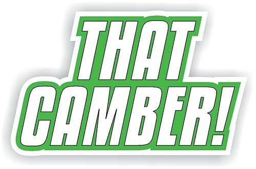 That Camber Lime Green Black White Full Color Decal Sticker Pssst Air Ride Bagged Truck Car s10 C10 4 link Notch -  KLW Graphics