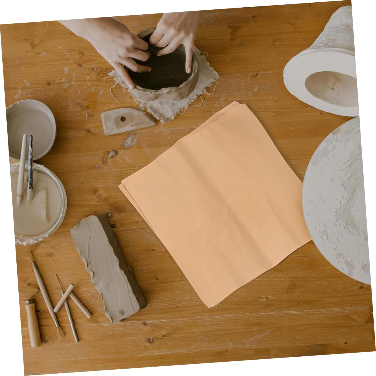 VILLCASE Parchment Paper Sheets for Baking Pottery 20pcs Greaseproof Thick Craft Sandwich Paper