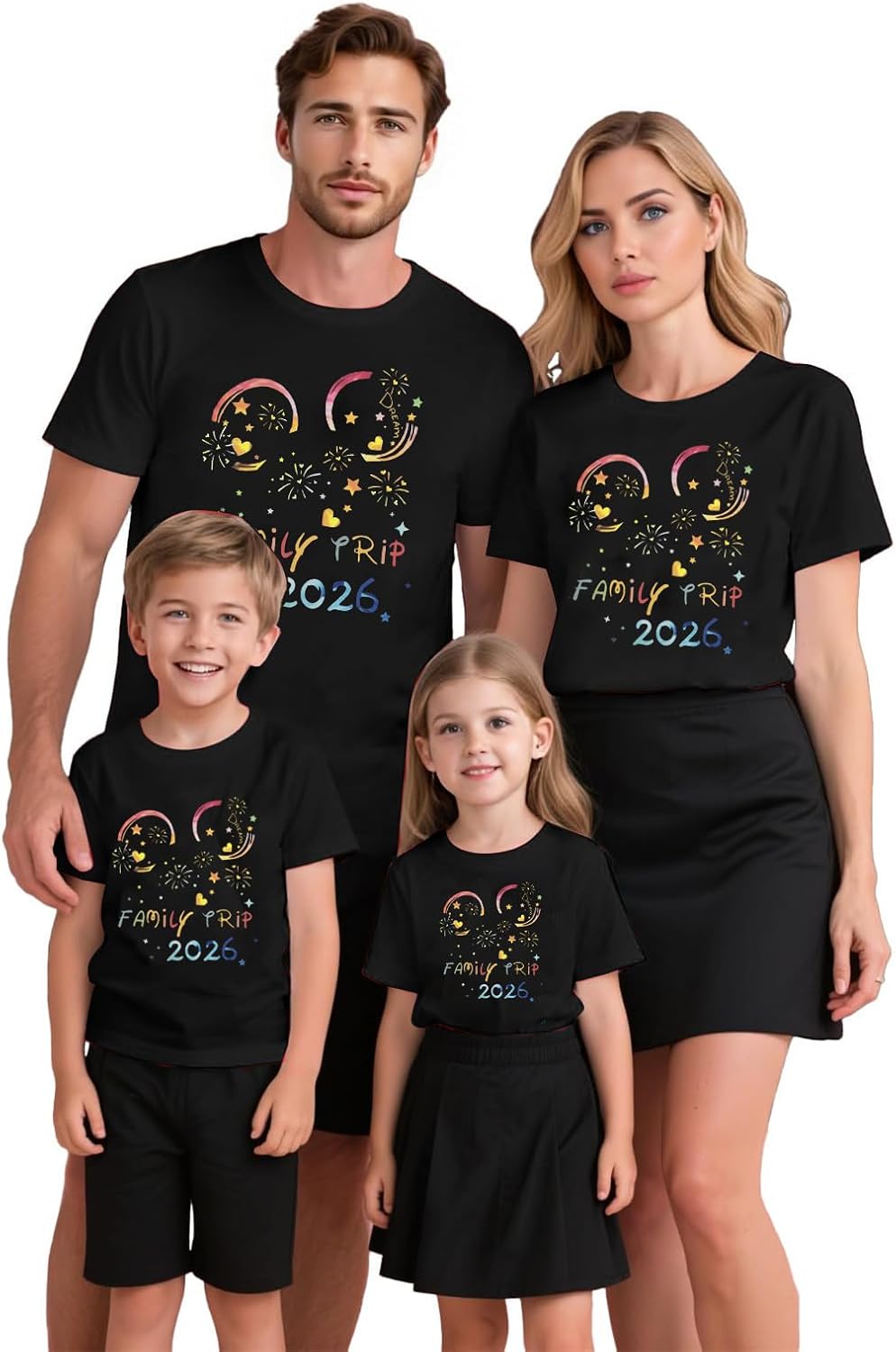 Magical Family Shirts Matching 2026 Vacation Family Matching Outfits Cute Summer Trip Clothes