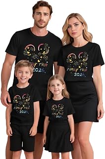 Family Matching Shirts Magical Vacation Graphic Tees | Matching family shirts for vacation trips, theme park days and summer adventures, perfect for fun family photos and memories