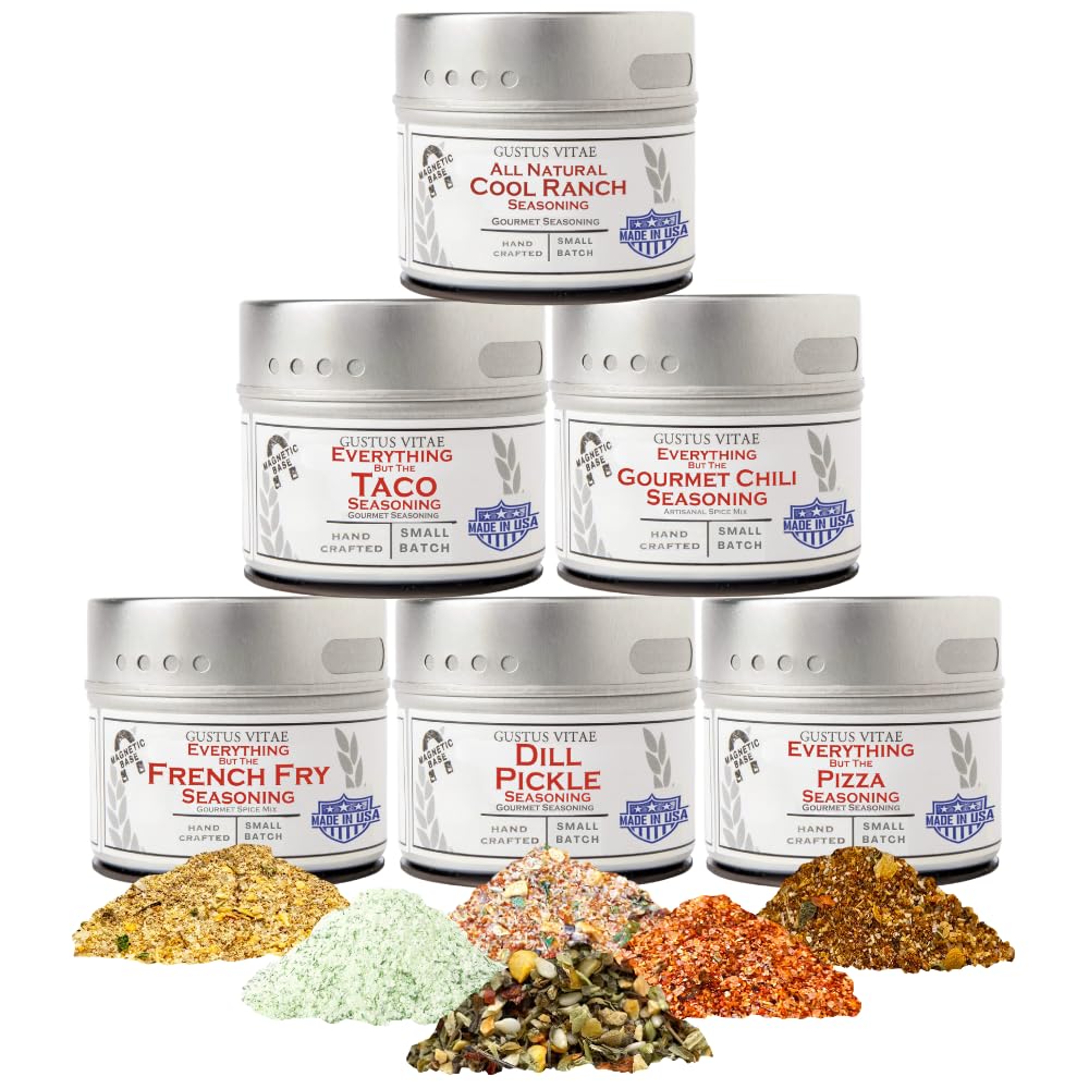 Gustus Vitae | Midwestern Classic Seasoning Gift Set of 6 | Gourmet Spices