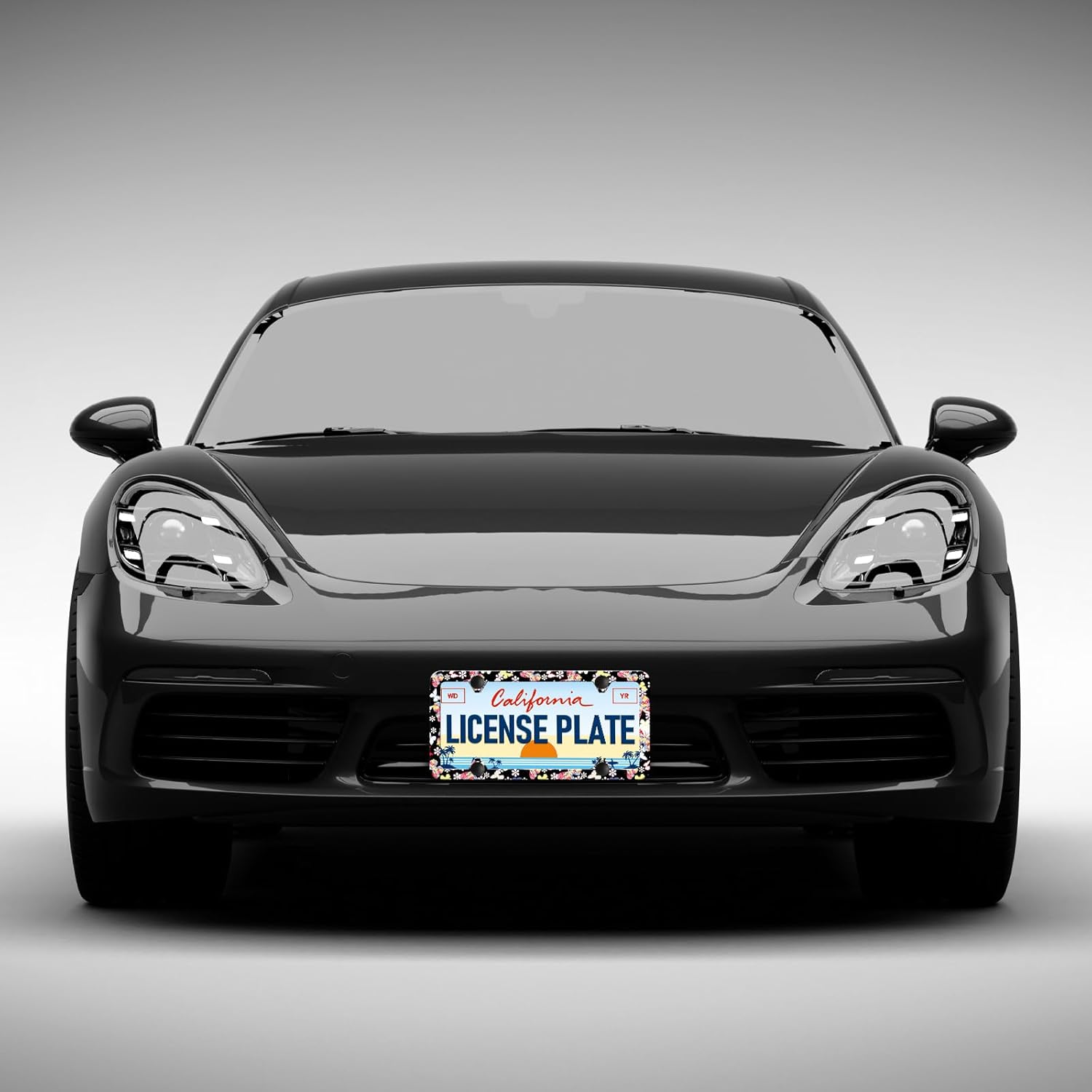 HCSS Colorful Butterfly Pattern License Plate Frames - 2 Pack Cute Butterfly Aluminum Metal License Plate Holder,Rust-Proof Waterproof Car Decorative Tag Frames for Standard US 12x6 Inch - Image 5