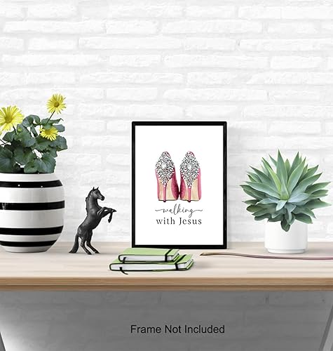 Miniatura 5 de Religious Wall Art & Decor - Christian Gift for Woman - spiritual Wall Decor Motivational poster - Teen Girl Bedroom Decor - Glam Fashion Wall