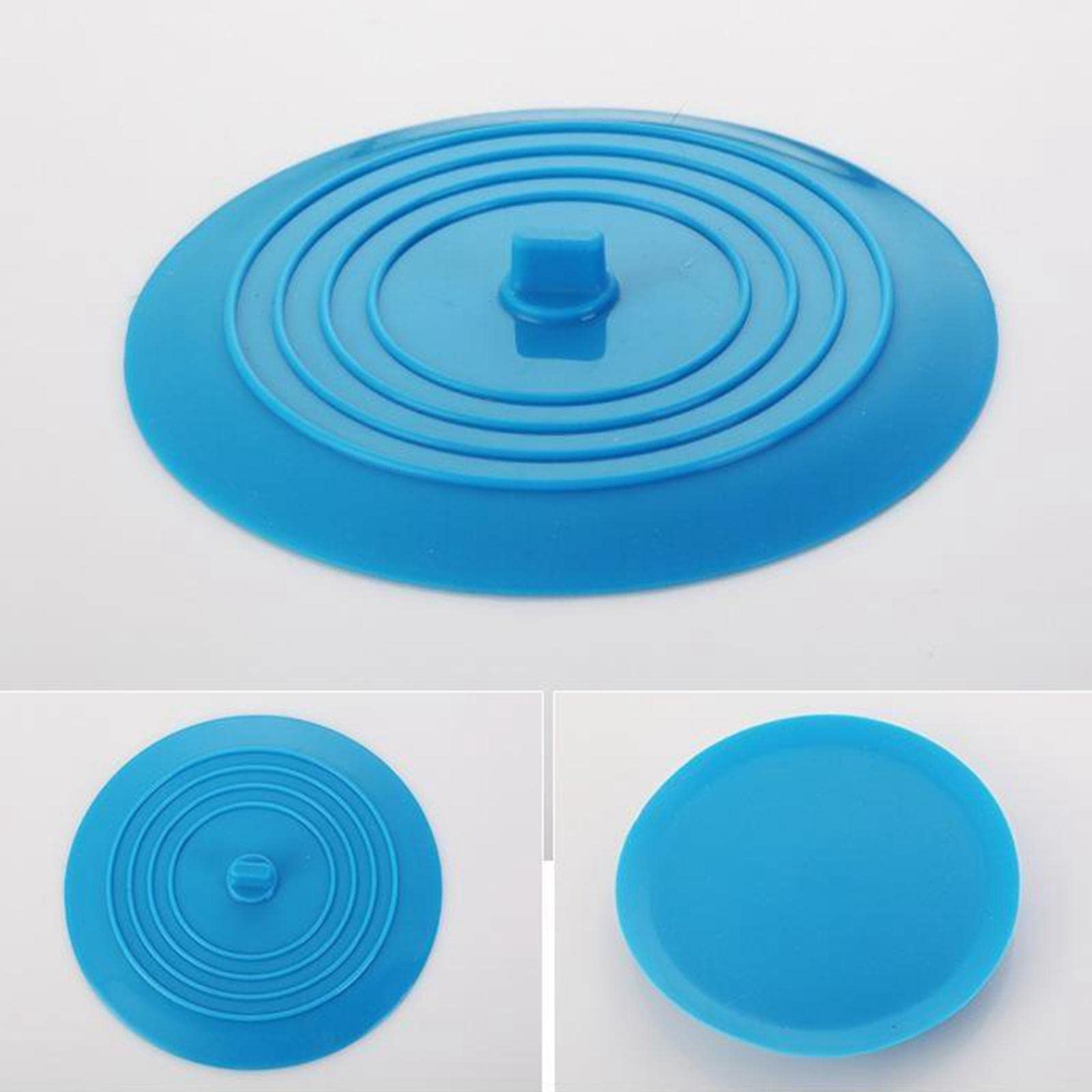 Silicone Tub Stopper Bathtub Drain Stopper Sealing Sink Stopper Blue-image-29