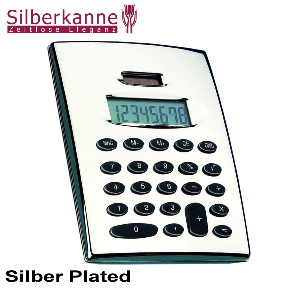 Klassik - Calculadora de Mesa (11 x 14 cm), Color Plateado