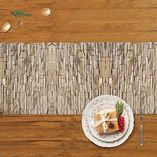 Chemin de table en macramé avec pompons faits main pour déco bohème