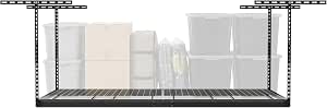MonsterRax 4x8 Overhead Garage Storage Rack, Gray, 24-45" Height