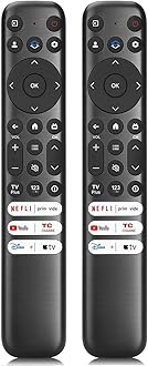 2Pack Remote Control for TCL Google-TV LED UHD QLED FHD HDR Smart TVs, Replacement Remote RC813 for Q550G Q650G Q670G Q750G QM850G S370G S450G S470G S550G (NO Voice)