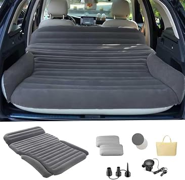 KMZ SUV Air Mattress for Car, Truck & Camping, Thick Inflatable Car Bed Set