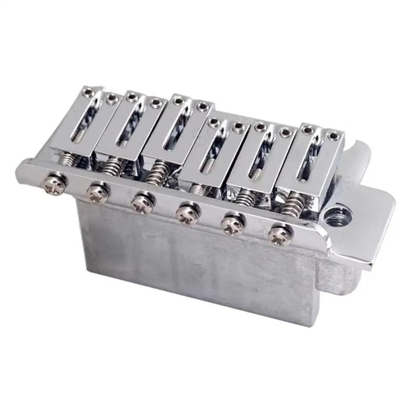 Zestaw Srebrny Mostek Do Gitary Elektrycznej Pogrubiona Podstawa 6 Strun Siodłowy Tremolo Akcesoria Do Instrumentów Muzycznych Części