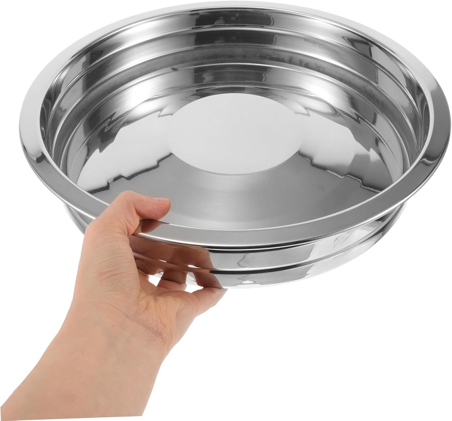 Stainless Steel Communion Plate Large Metal Plate for Baking Serving Portable Religious Dish for Churches Homes Elegant Multifunctional Design for Fresh Food Storage