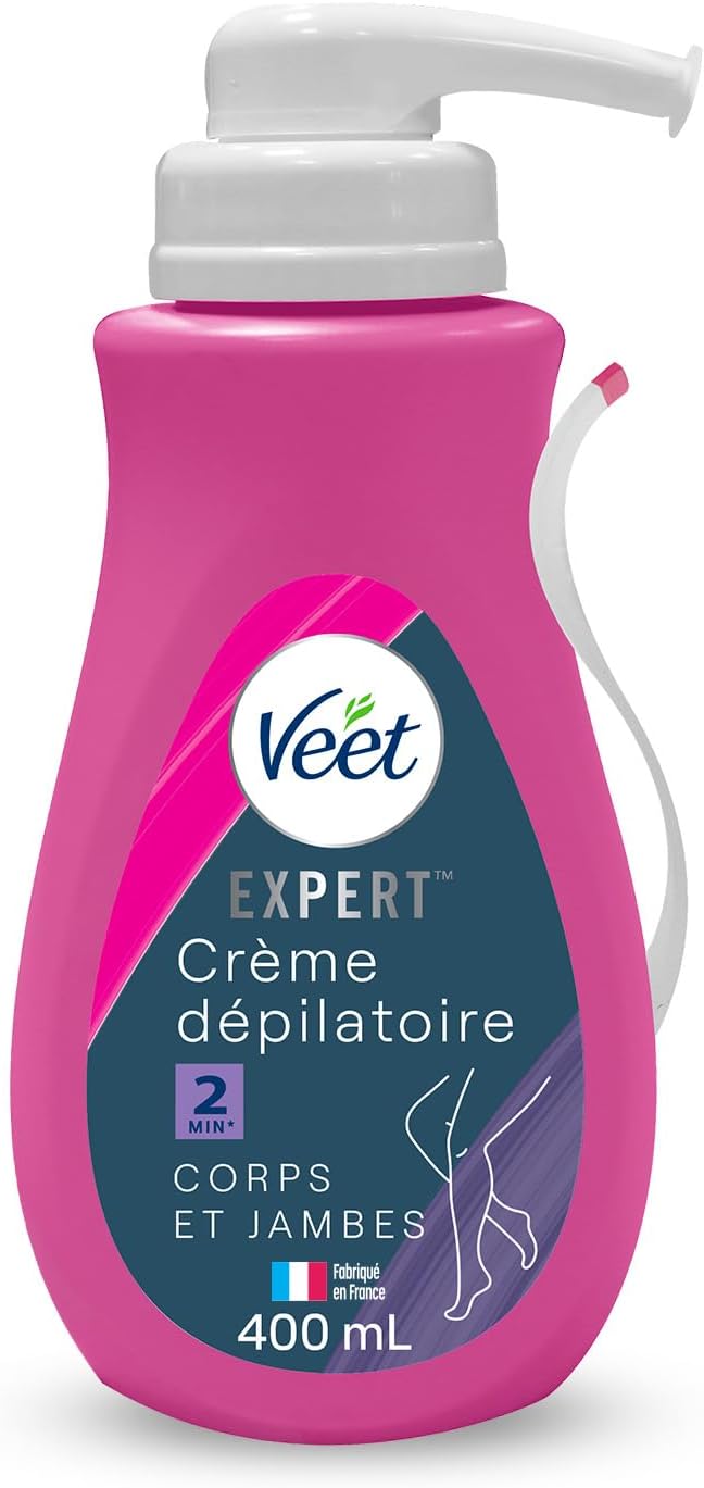 VEET EXPERT - Krem do depilacji z uporczywymi włosami - Ciało i Nogi - Działa w 2 minuty - 400ml