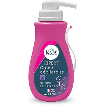 VEET Expert - Hair Removal Cream for Stubborn Hair - Body & Legs - Works in 2 Minutes - 400ml