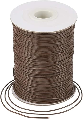 Vista 21 de Cheriswelry 90 yardas/rollo de 0.079 pulgadas, cordón encerado negro de poliéster coreano, joyería de cuentas, hilos para manualidades, cuerda