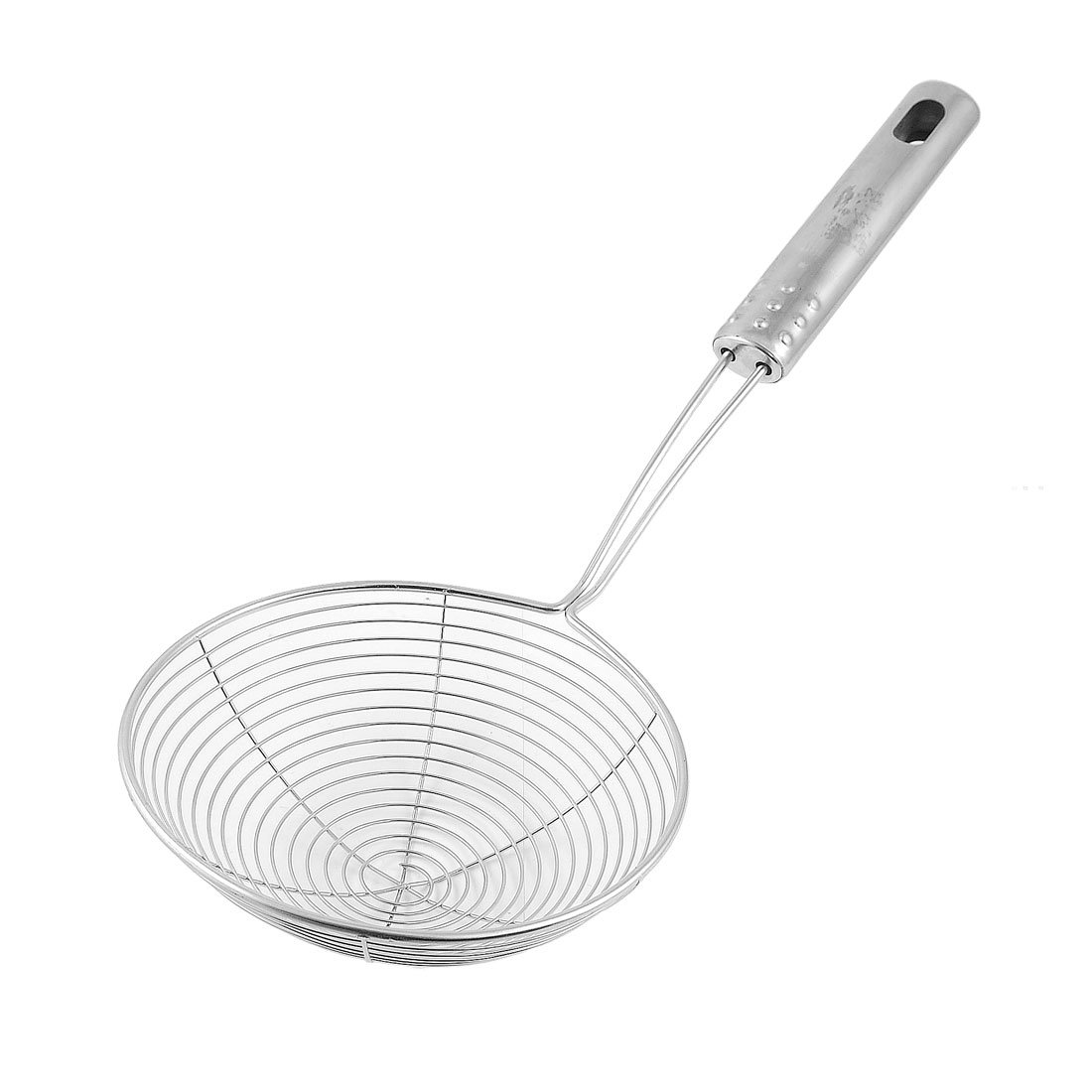 AKORD Net Colander Mesh Ladle Stainless Steel Silver 4.7 Inch Dia