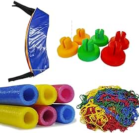 Kit de Renovação para Cama Elástica 2,44m – 6 Isotubos e Ponteiras + Rede + Protetor de Molas
