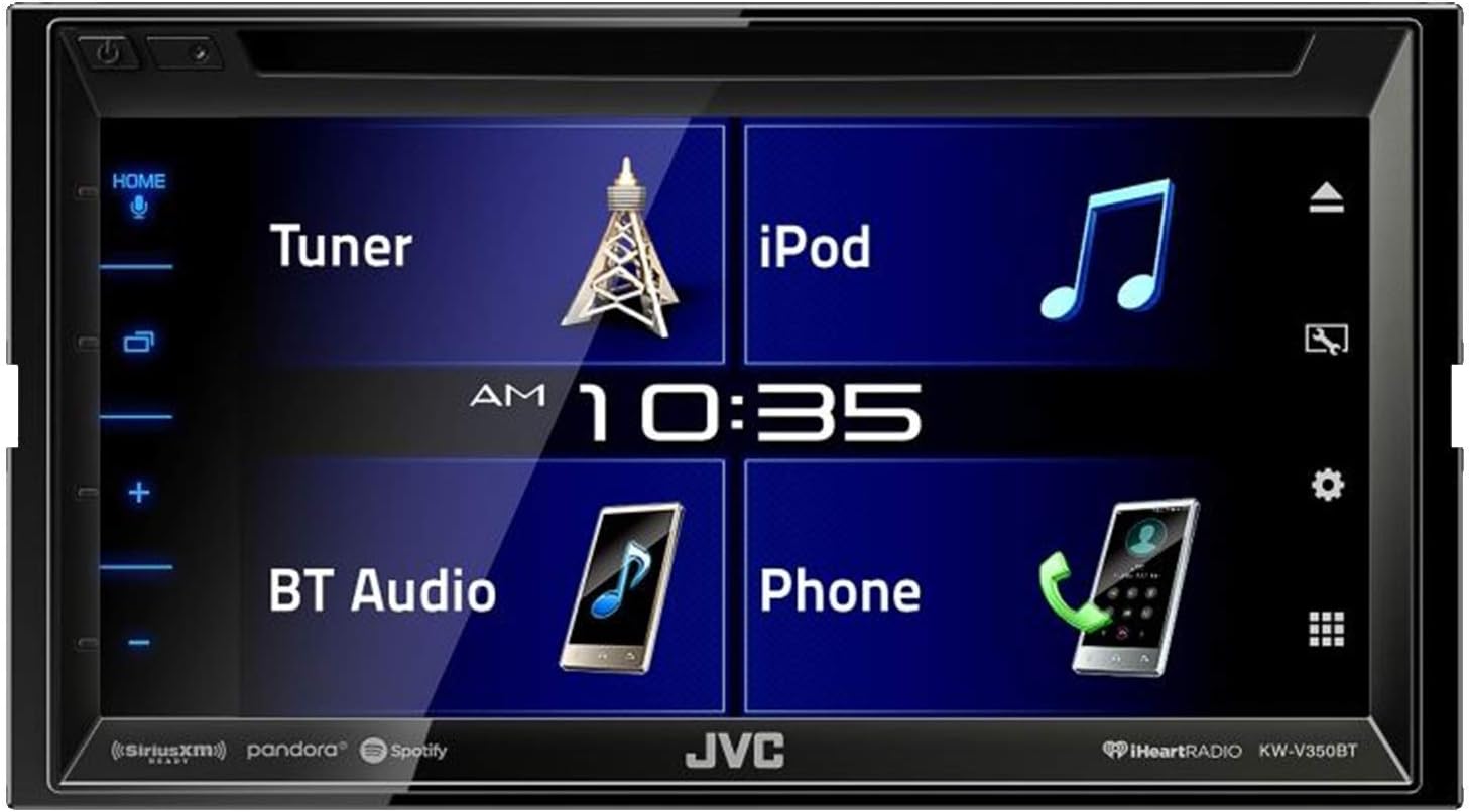 Discount 90% JVC - 6.2 inches - Built-In Bluetooth - In-Dash CD/DVD Receiver - Black (Renewed)