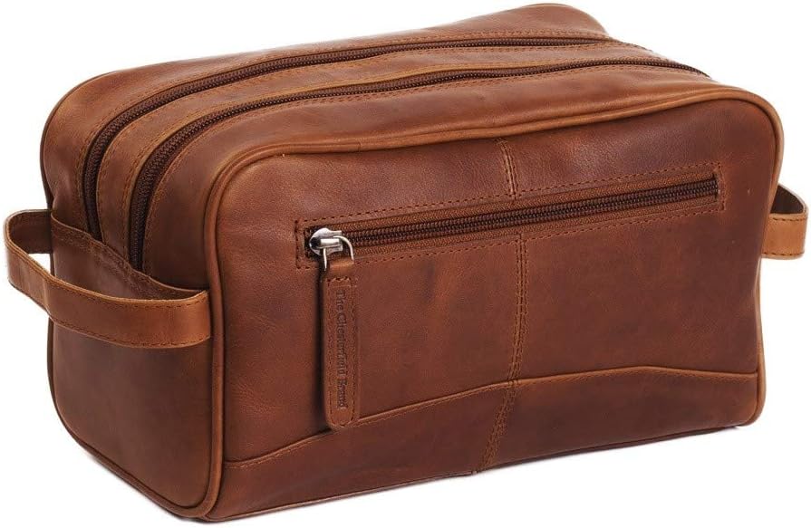 The Chesterfield Brand Men's Toiletry Bag, Brown