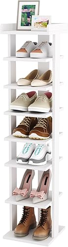 Miniatura 10 de HOMEFORT - Zapatera de 10 niveles, estante grande para 50 pares de zapatos, torre de zapatos de 61.8" de altura, organizador de zapatero