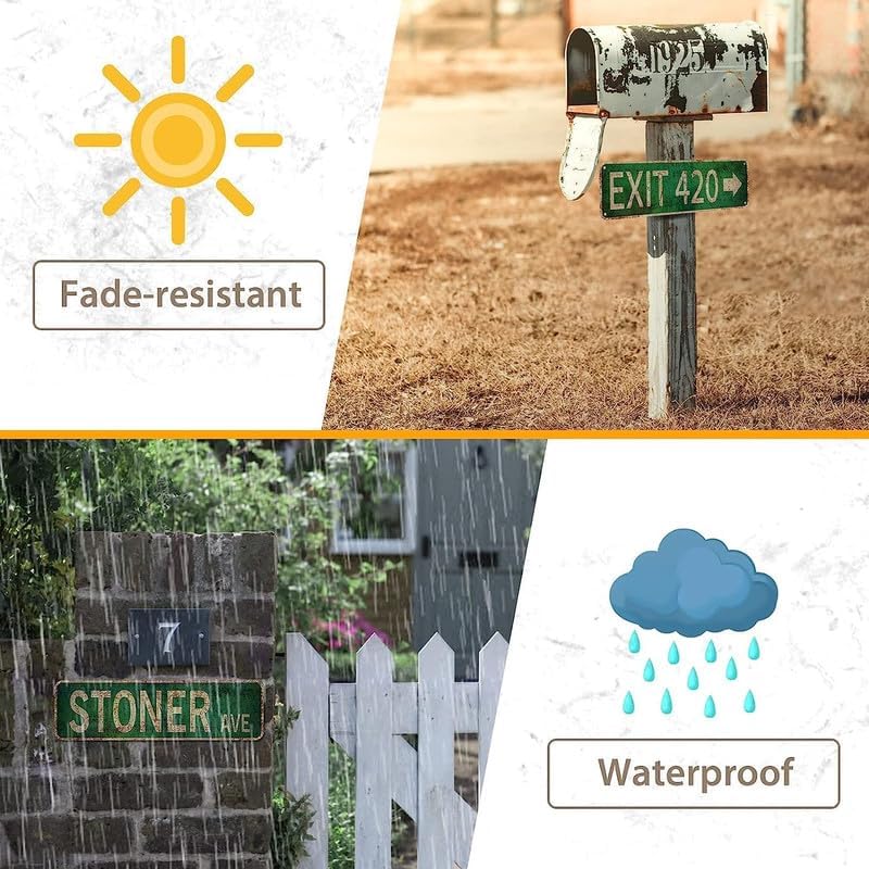 Miniatura 6 de Letrero de metal con texto en inglés La Cocina de La Cocina, divertido letrero de metal vintage, retro, letrero de metal de aluminio para