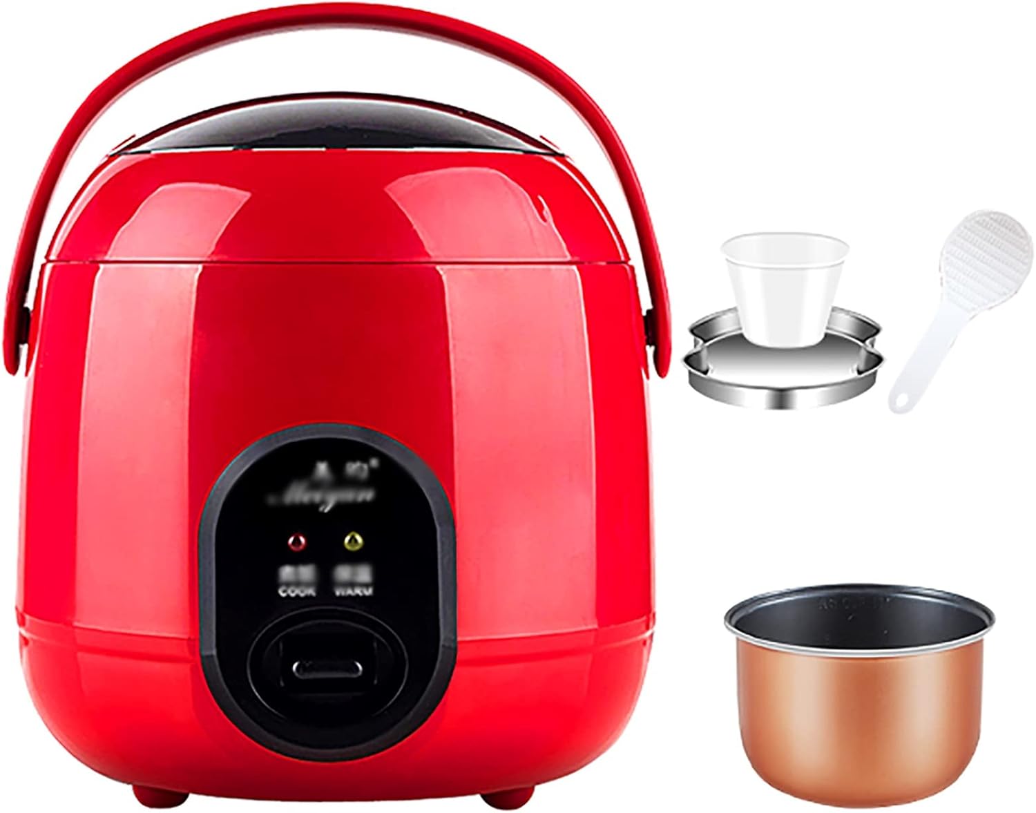 Rice Cooker & Steamer 1.2L Small Capacity Aluminum Alloy