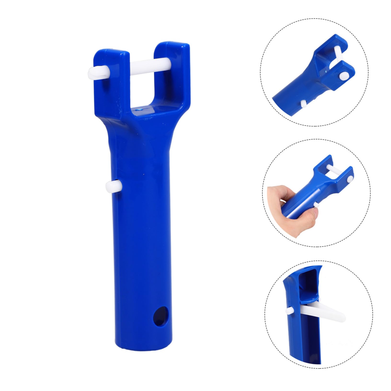 IWOWHERO Swimming Pool Tool V-Clip Set Suction Grip Vacuum Handle Replacement Pool Floor Cleaning Kit