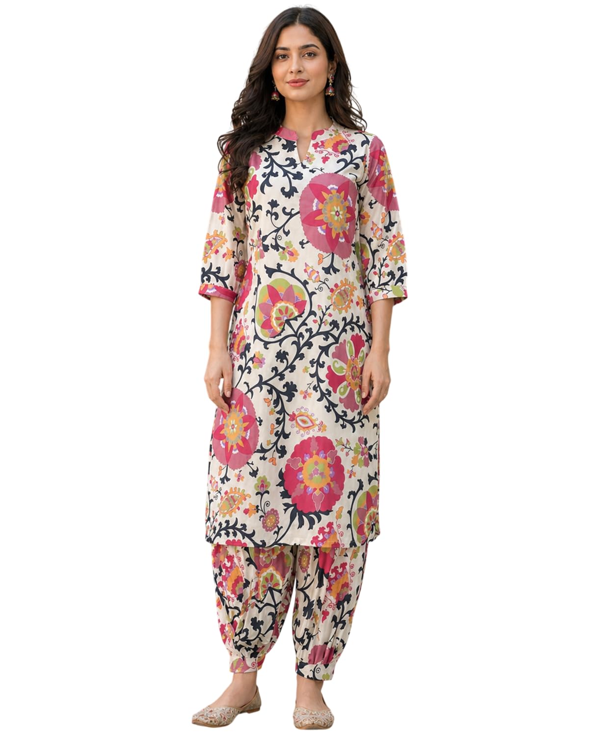 Kurta Sets for Woman | Kurti Set for Womans | Kurti for Womens Latest | Suit for Women | Ethnic Straight Kurta Set with Afghani Pants | Salwar Suit for Party Outfits (BZKP69)-image-29