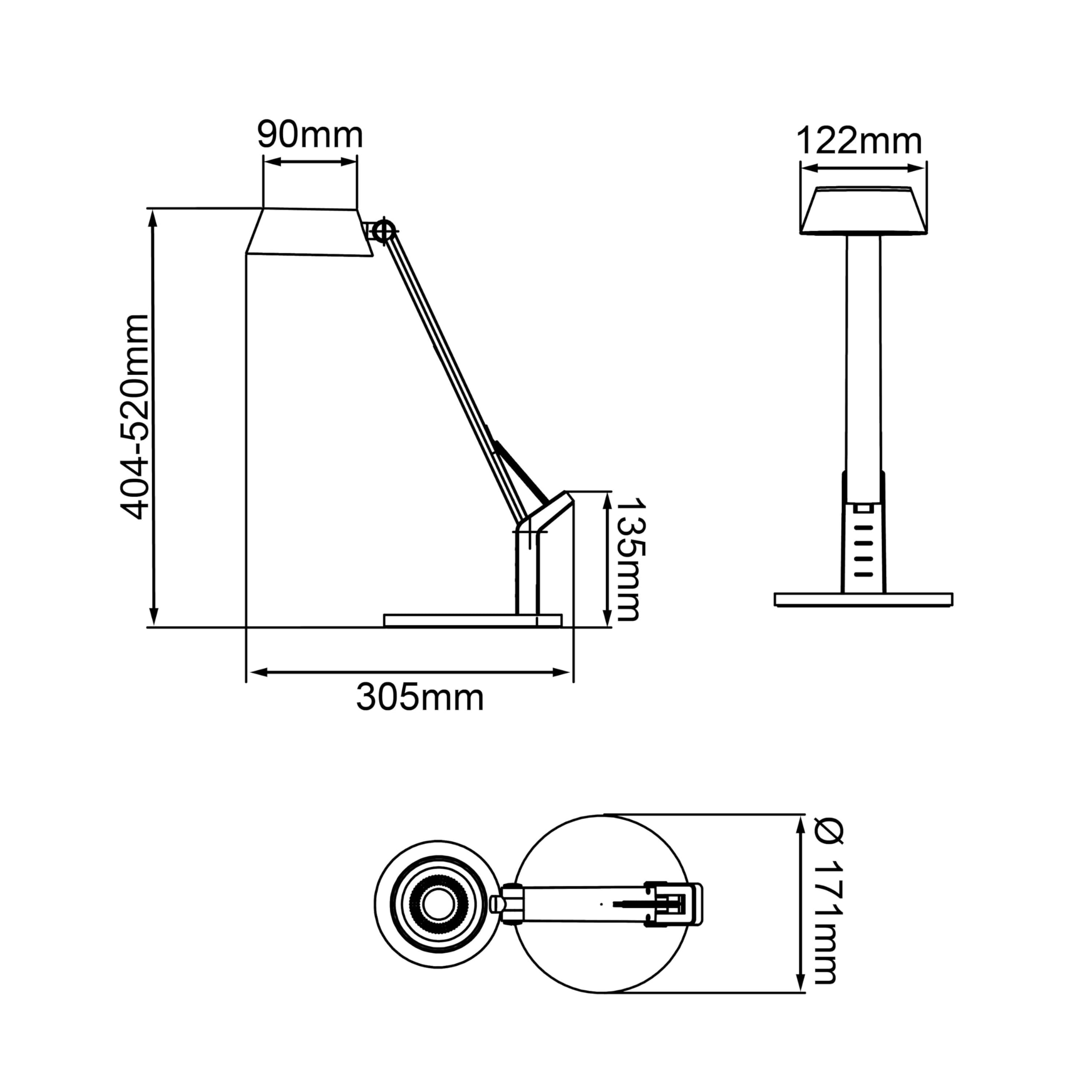 BRILLIANT Lampe, Kaila LED Tischleuchte mit Induktionsladeschale weiß, 1x LED integriert, 8W LED integriert, (710lm, 3100-6100K), Kabelloses Aufladen von mobilen Geräten