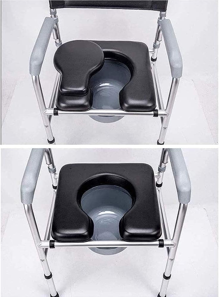 Universal PU Commode Seat Cushion Sponge Padded Toilet Cushion for Bedside Commodes Chair Shower Wheelchair Handicap Seniors (Color : Style1) : Health & Household