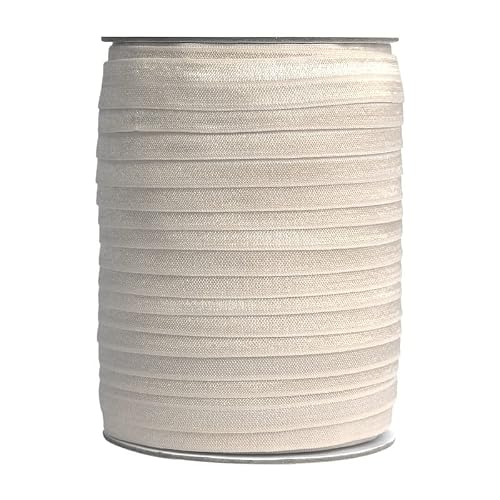 Bristlegrass Nude 2 Yard 5/8 Inch Picot Loop Elastic Band Decorative Frilly Lace Spandex Ribbon For Lingerie Underwear Sewing Trim Solid Color Ribbon Sewing Lace Nude（2Yard 5/8") #TOP3