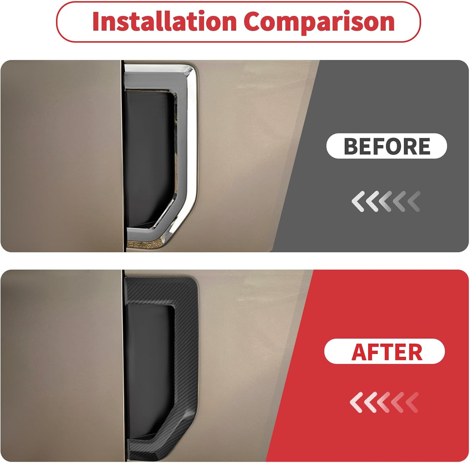 Linskip Fender Side Emblem Trim Compatible with 2017-2022 Ford F250/F350/F450/F550 XL, Fender Badges Cover, Enterior Accessories(Black Carbon)