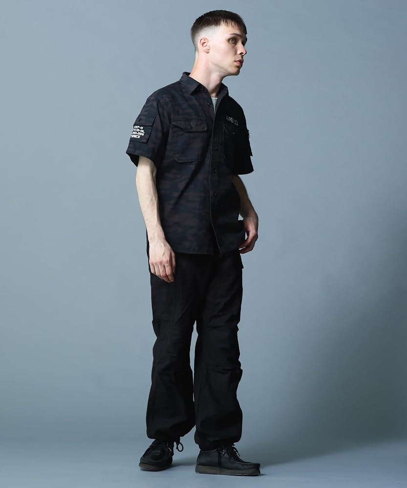 M アヴィレックス ミリタリー ファティーグジャケット ブラック 黒 AVIREX アヴィレックス アビレックス FATIGUE JACKET-A.N.G.