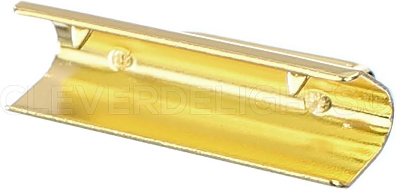 CleverDelights 1.5" Key Fob Hardware Set with Key Rings - 25 Sets - Gold Color - 1 1/2 Inch Lanyards Key Chains