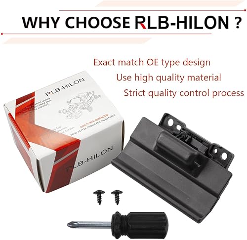 Miniatura 2 de RLB-HILON Pestillo de consola central compatible con Toyota Tacoma 2016 a 2021, para Toyota Tundra 2014 a 2021, sustituye a 58971-0C040