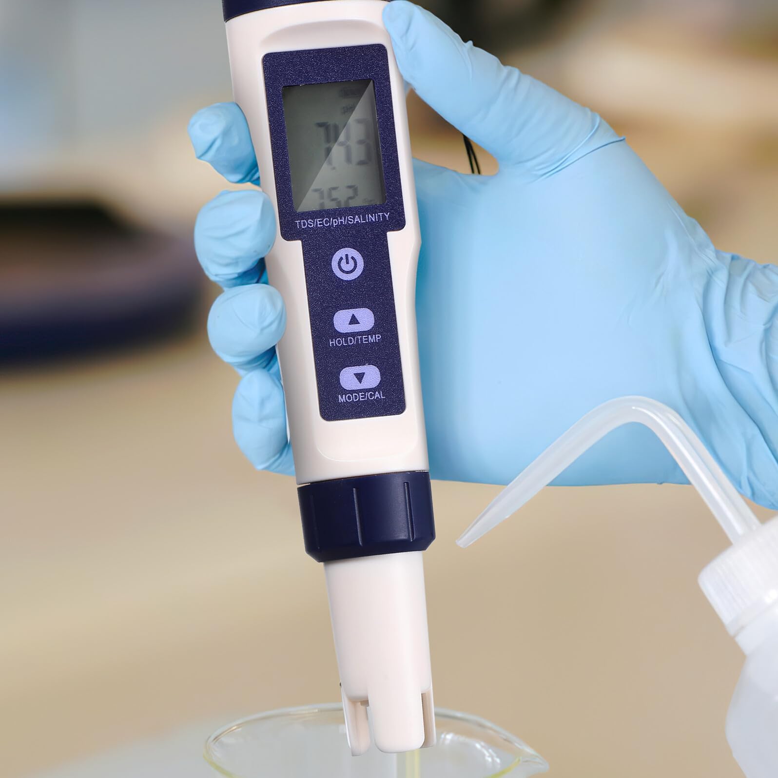 Digitaler Wassertester Fünffach für Pool und Thermalwasser