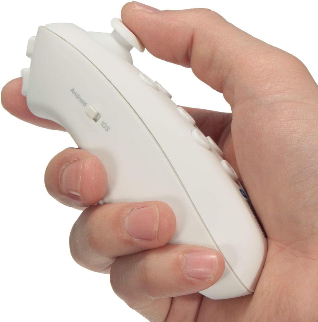 Hand holding the Hobbyant Universal Bluetooth Remote Controller