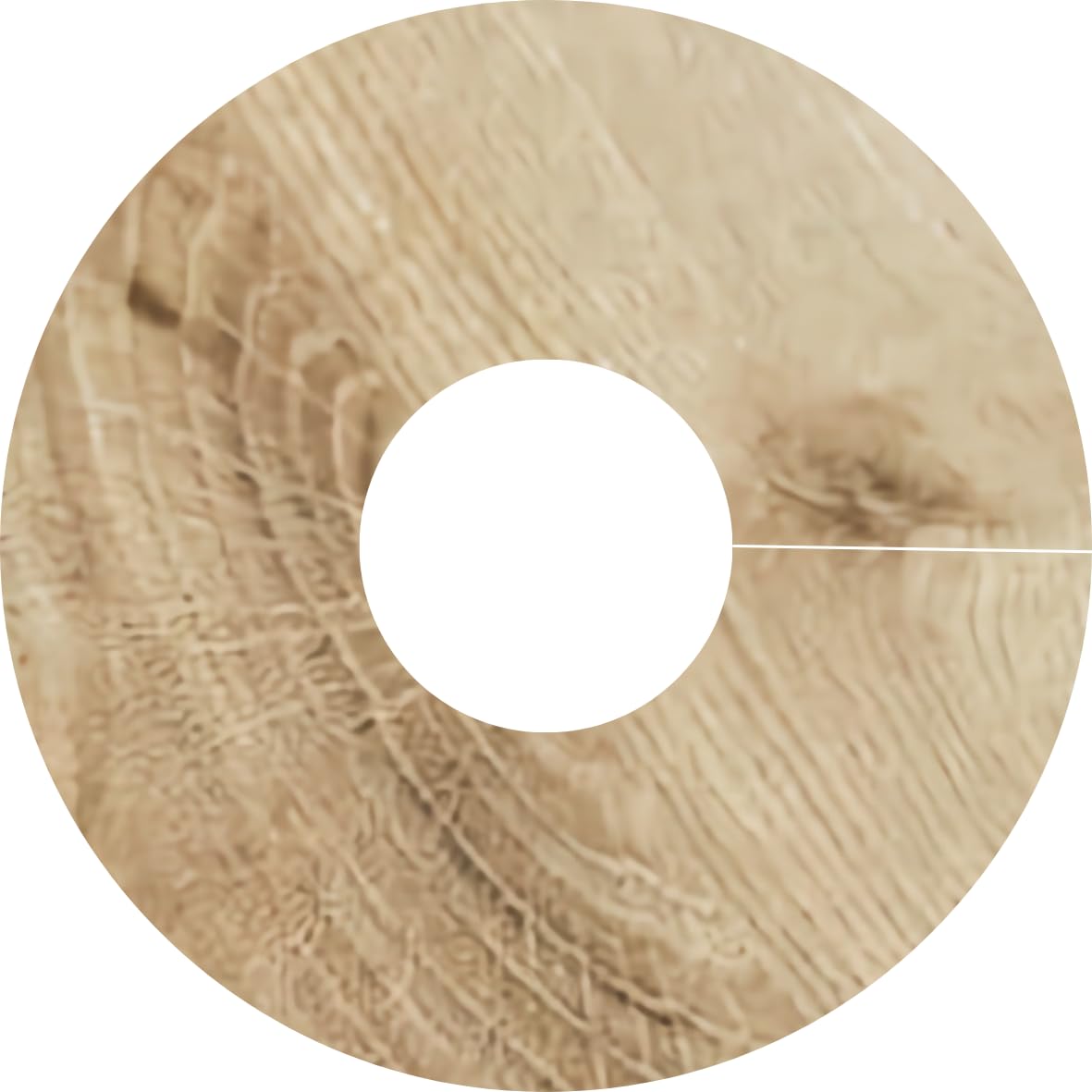 Self-Adhesive Radiator Pipe Covers, Collars, Surrounds, Rose 15mm for Laminate, Engineered, Vinyl Flooring (Rustic Oak)