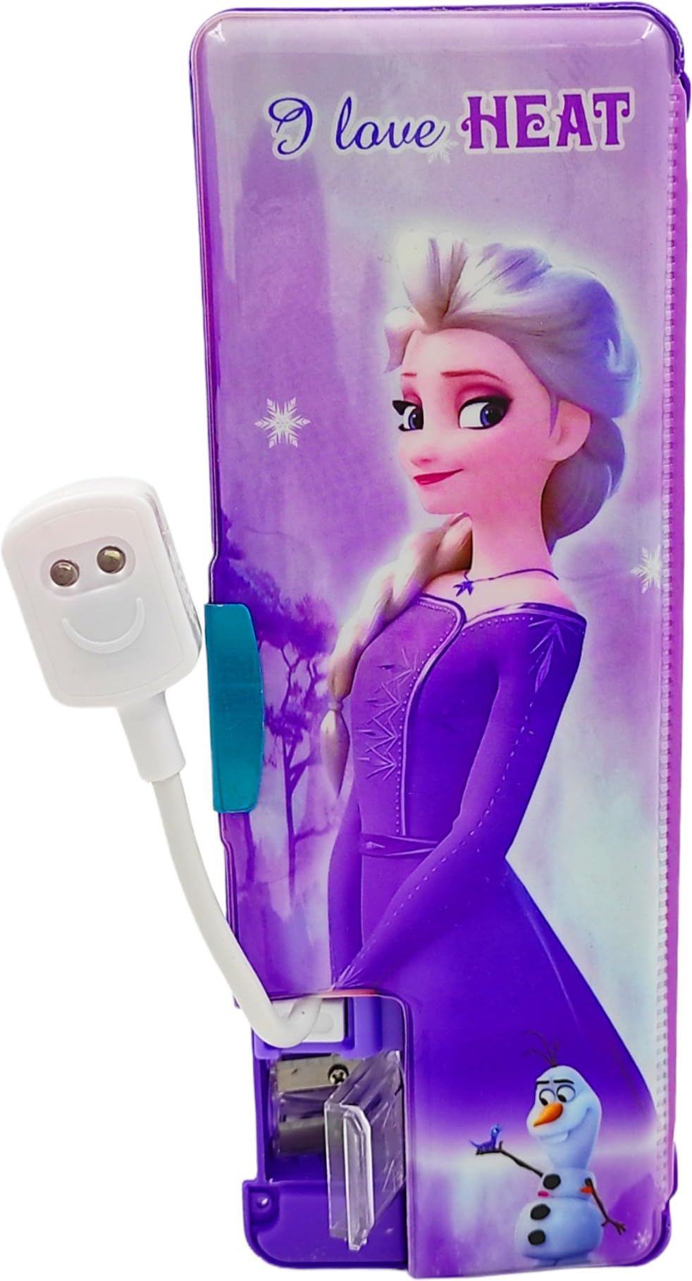 poksi® Light Pencil Box for Girls | Frozen Pencil Box with Light| Elsa Art Plastic Pencil Box (Set of 1, Purple) (B0CHF9CSNM) Amazon Price History, Amazon Price Tracker