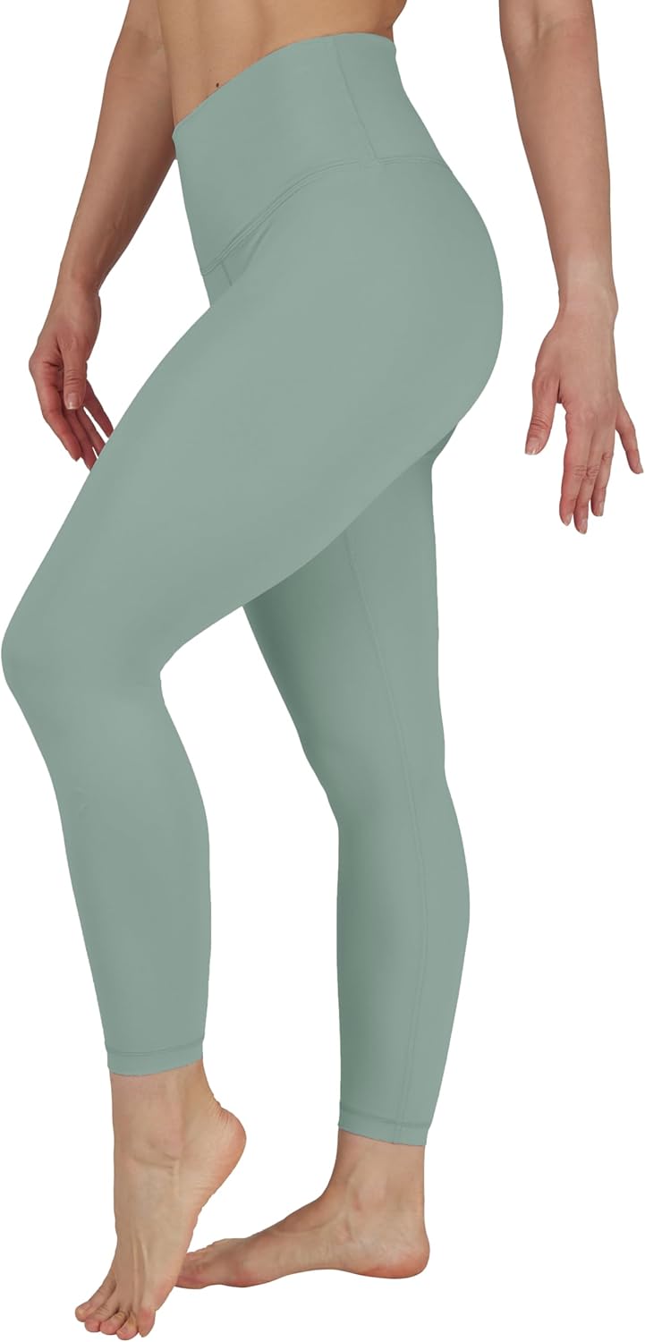 Yogalicious Womens High Waisted Yoga Legging Elastic Free Squat Proof Ankle Length Lux Workout Pant