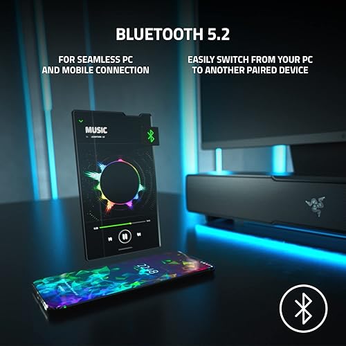 Miniatura 5 de Razer Leviathan V2: Barra de sonido multicontrolador para juegos de PC con subwoofer - THX Spatial Audio - Diseño compacto - Chroma RGB - Bluetooth