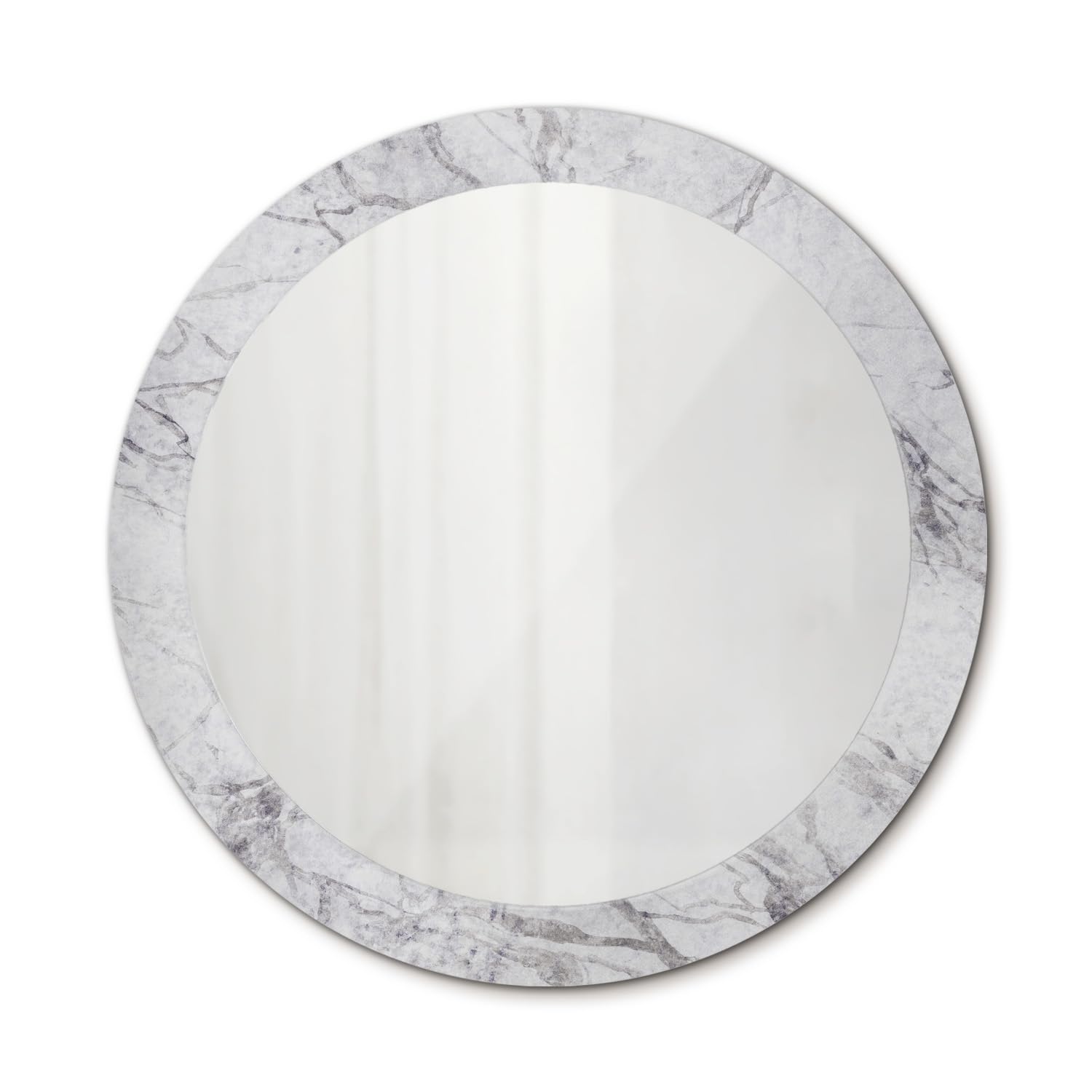 Miroir imprimé 80 cm sans cadre pour agrandir petit salon