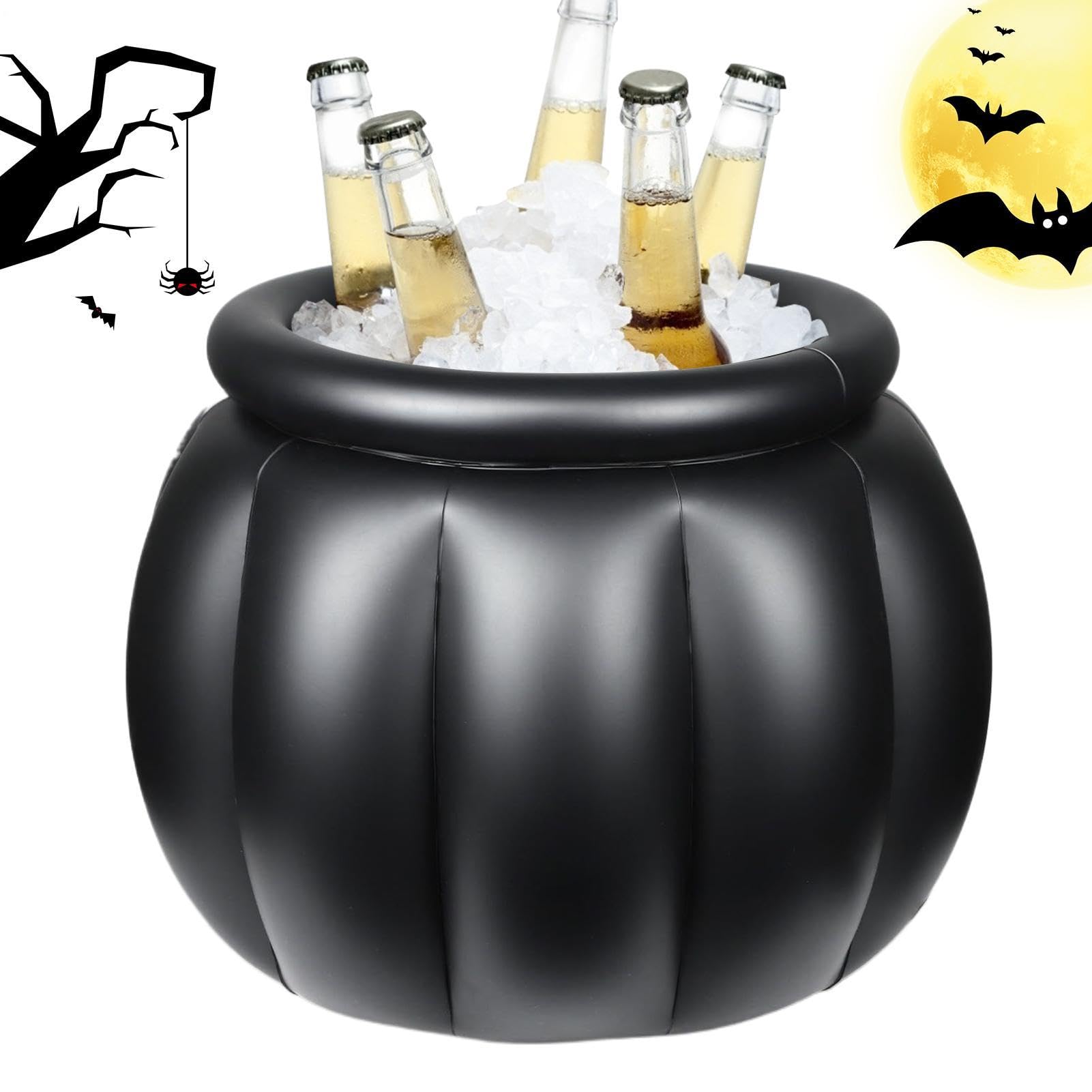 Caldero de Halloween inflable para enfriar bebidas en tu jardín o terraza