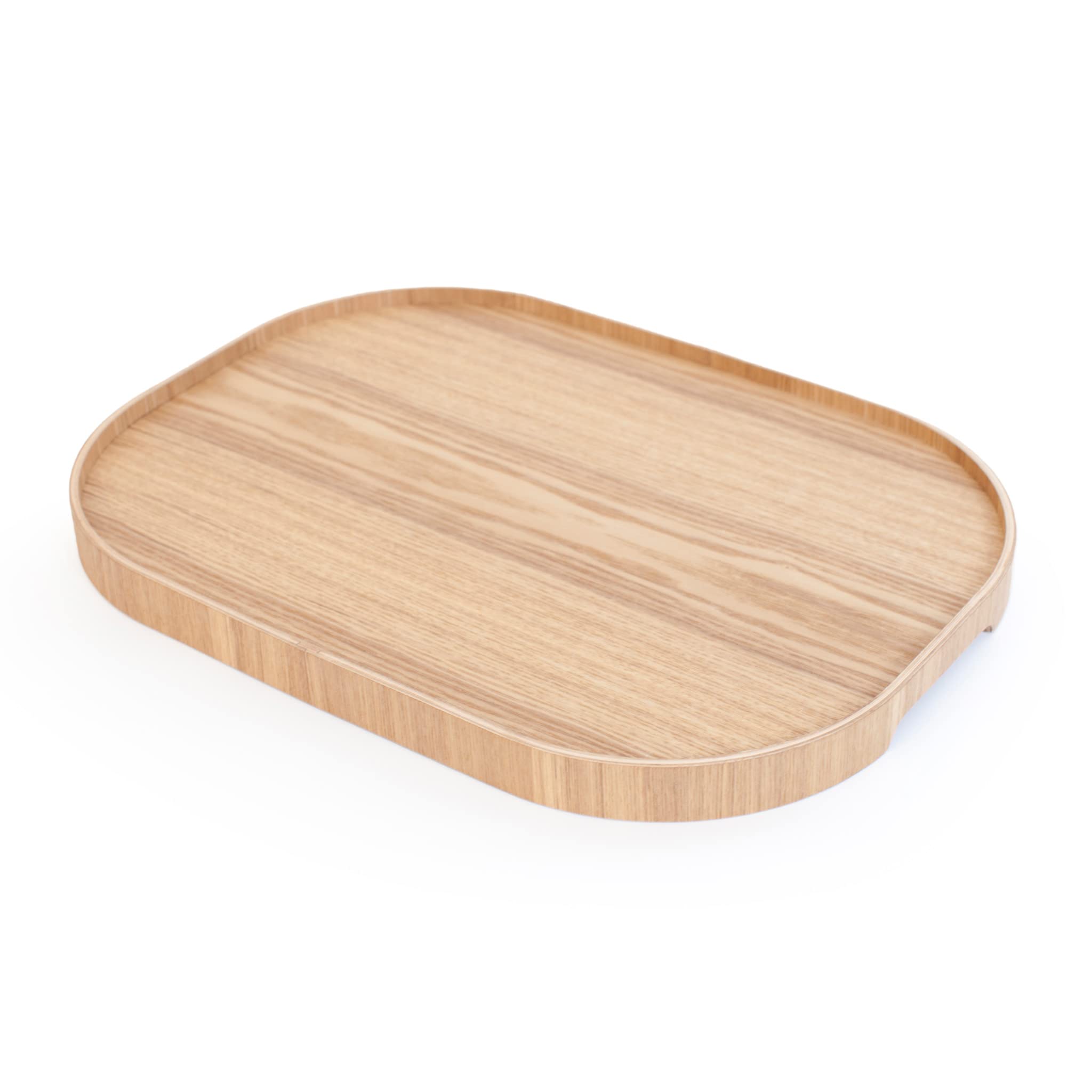 Vassoio da portata antiscivolo. Vassoio portatile per colazione, pranzo, cena. Legno di salice naturale. GRANDE (47x34x3 cm)