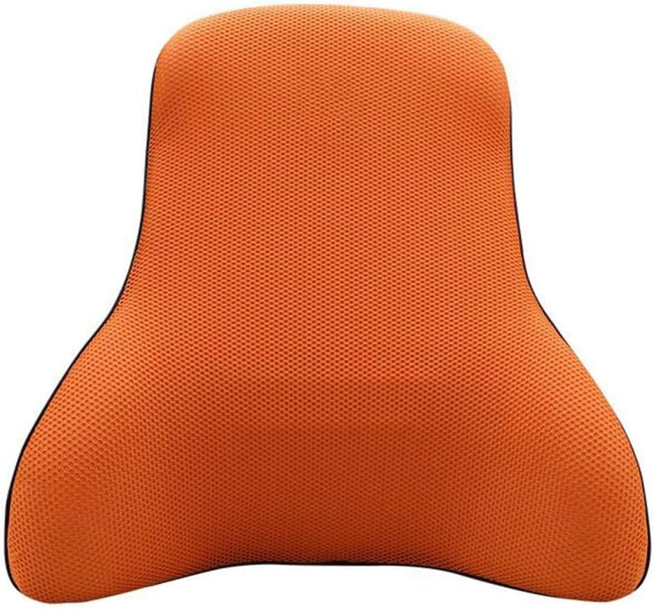 Lumbar Pillow-Waist Support Pillow/Back Cushion, Memory Cotton Cushion Seat Back Lumbar Cushion Lumbar Support Vehicle Four Seasons Back Cushion(Orange)
