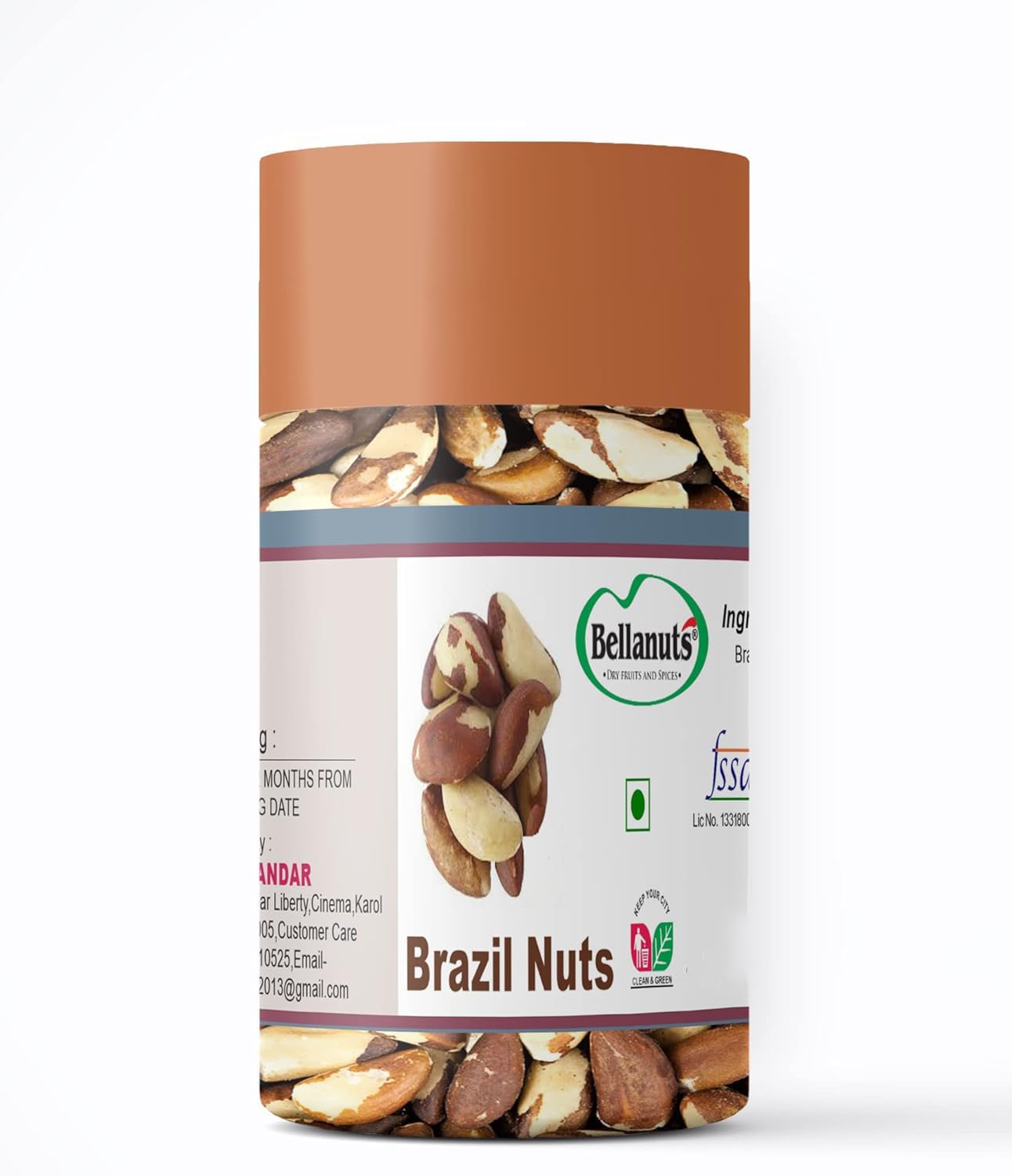 BELLANUTS Brazil Nuts, 250g | Luxurious Quality Brazil Nut Dry fruits | Brazilian nuts | Exotic Nuts | Raw brazil nuts| Brazil nuts organic | Original brazil nut Helps in Thyroid Functioning (B07XVNGDBS) Amazon Price History, Amazon Price Tracker